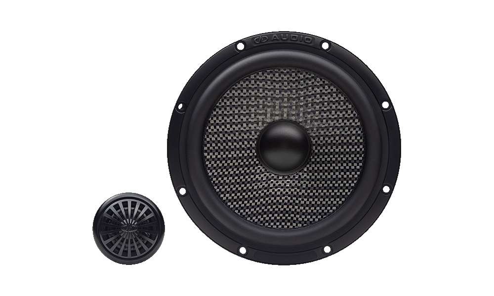 Photo of C Series component set without crossover, facing front, including the woofer, tweeter