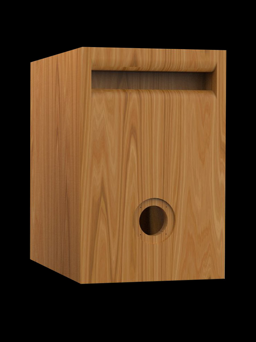 Stylized close-up of woofer shorting ring