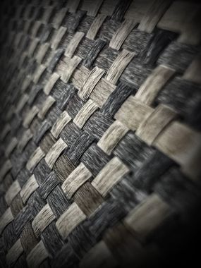 Stylized close-up of tweeter diaphragm and surround