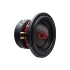 Photo of the limited 510E-SE (Special Edition) angled back to front to show motor, boot, candy apple red basket, and gold push connectors, and oversized carbon fiber dustcap with larger DD logo